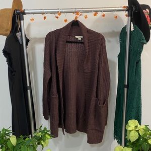 Size XL Love Change Italy Thick Purple Cardigan